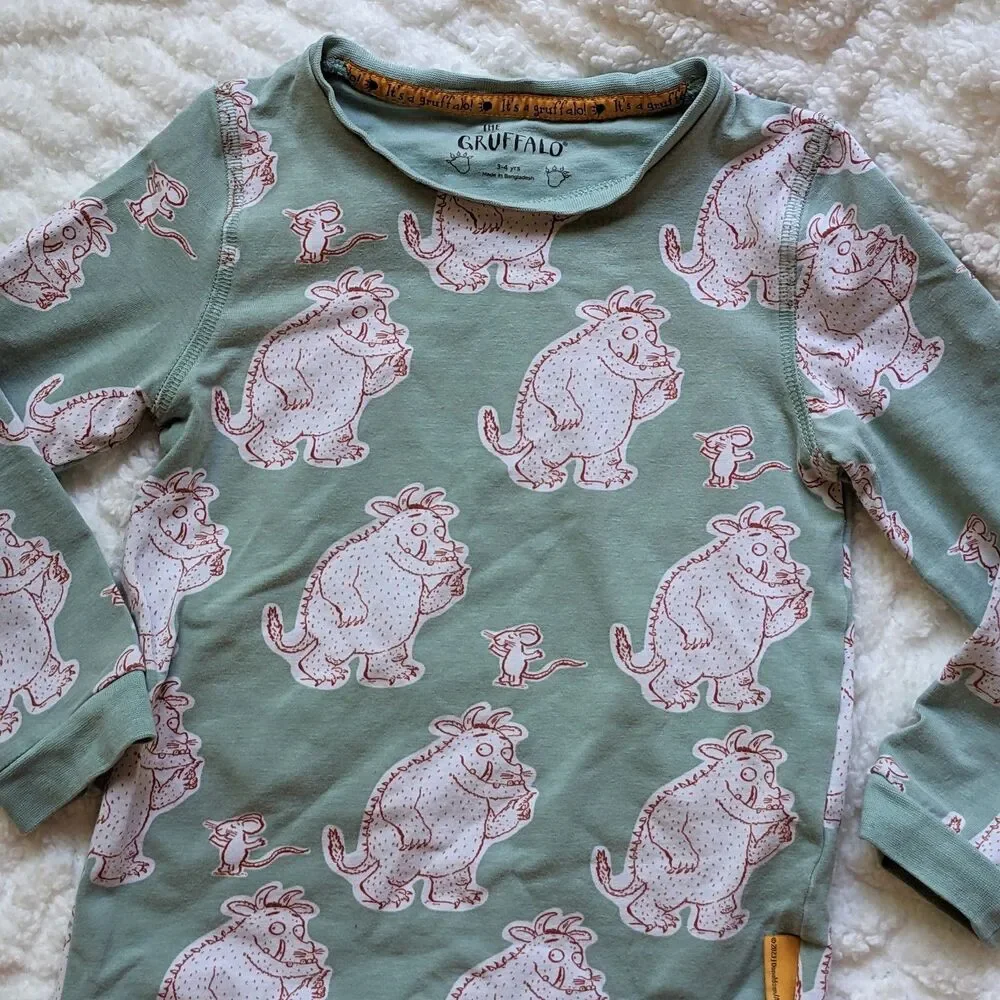 Kids The Gruffalo Long‑Sleeve Pajama Set -Officially Licensed- size 3-4 pajamas